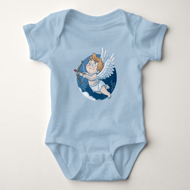 Adorable Cupid Valentine’s Day T Shirt (Framsida)