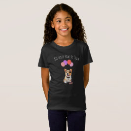 Adorable Cute Must-Have Pink Corgi Birthday Crew T Shirt