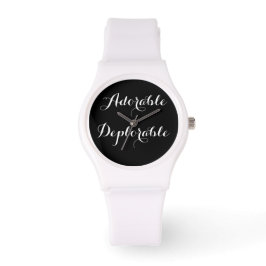 ADORABLE DEPLORABLE PRESIDENT TRUMP WATCH ARMBANDSUR