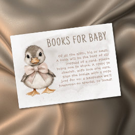 Adorable Duckling Waddle It Be Baby Shower Books Tilläggskort