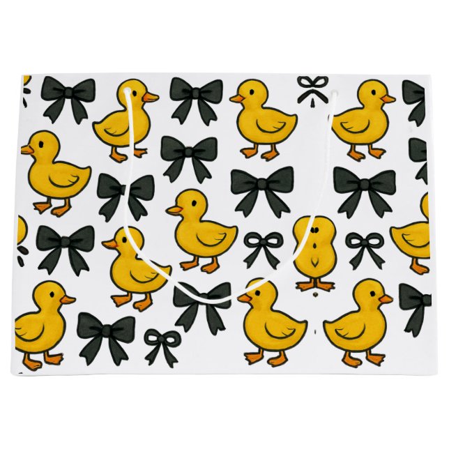 Adorable Ducks & Bows Gift Bag (Framsidan)