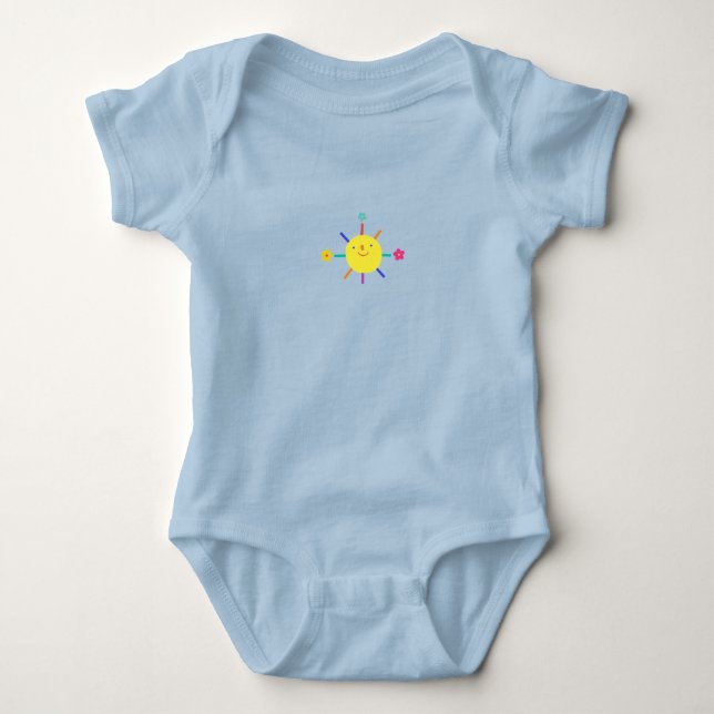 Adorable Face Bodysuit for Babies T Shirt (Framsida)