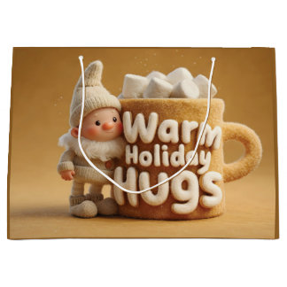 Adorable Felt Gnome with Marshmallow Mug