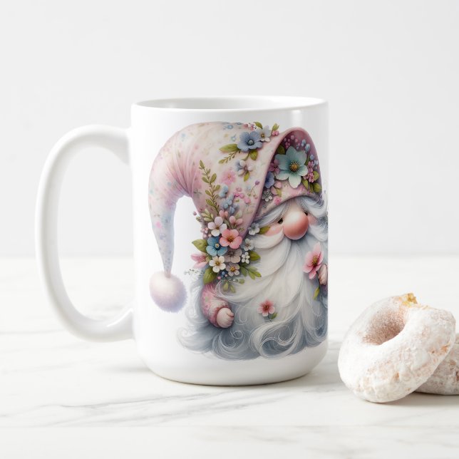 Adorable Floral Gnome  Kaffemugg (Med munk)