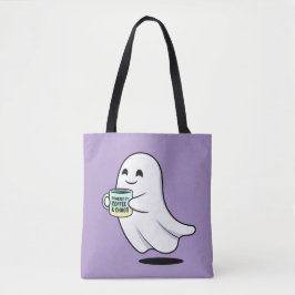 Adorable Ghost Cute Halloween Illustration Tygkasse