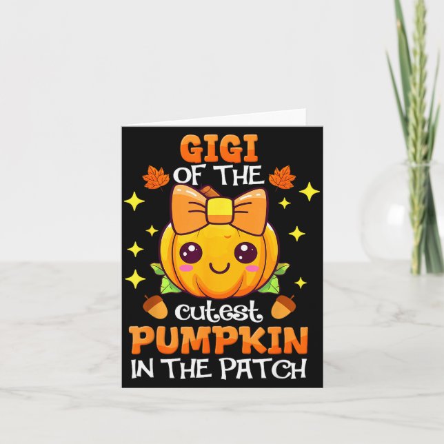 Adorable Gigi Of The Cutest Pumpkin In The Patch  Kort (Framsida)