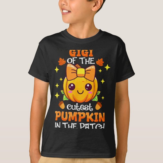 Adorable Gigi Of The Cutest Pumpkin In The Patch  T Shirt (Framsida)