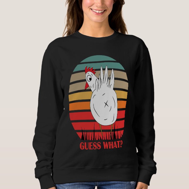 Adorable Guess What Chicken Butt unique Family T Shirt (Framsida)