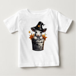 ADORABLE HALLOWEEN COW IN A BUCKET T SHIRT