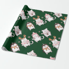 ADORABLE HAND PLOCKADE CHRISTMAS ANIMAL GIFT WRAPP PRESENTPAPPER