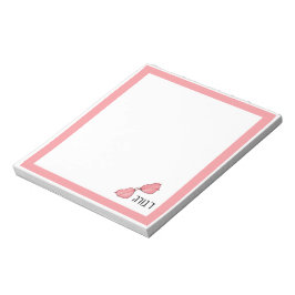 Adorable Hebrew Name Personalized Notepad  Anteckningsblock