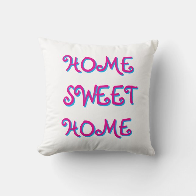 ADORABLE HOME SWEET HOME THROW PILLOW KUDDE (Framsida)
