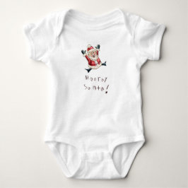 Adorable "Hooray Santa" Baby Shirt T