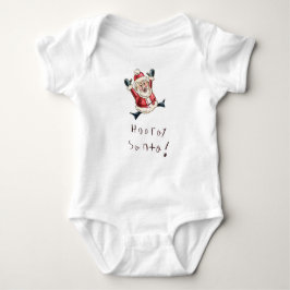 Adorable "Hooray Santa" Baby Shirt T Shirt