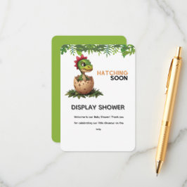 Adorable Kawaii Baby Dinosaur Hatching Tilläggskort