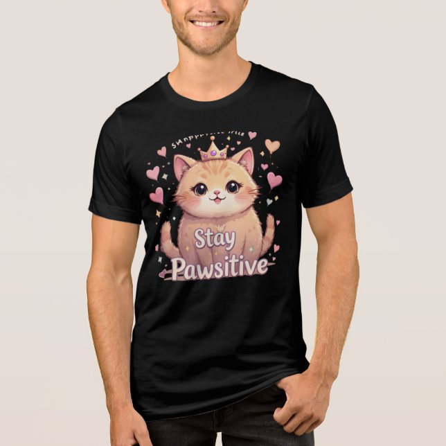 "Adorable Kawaii Cat T-Shirt – Cute Pastel Aesthet (Framsida)