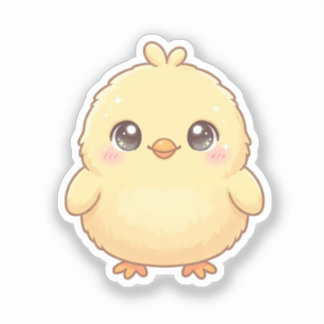 Adorable Kawaii Chick Sticker Klistermärken