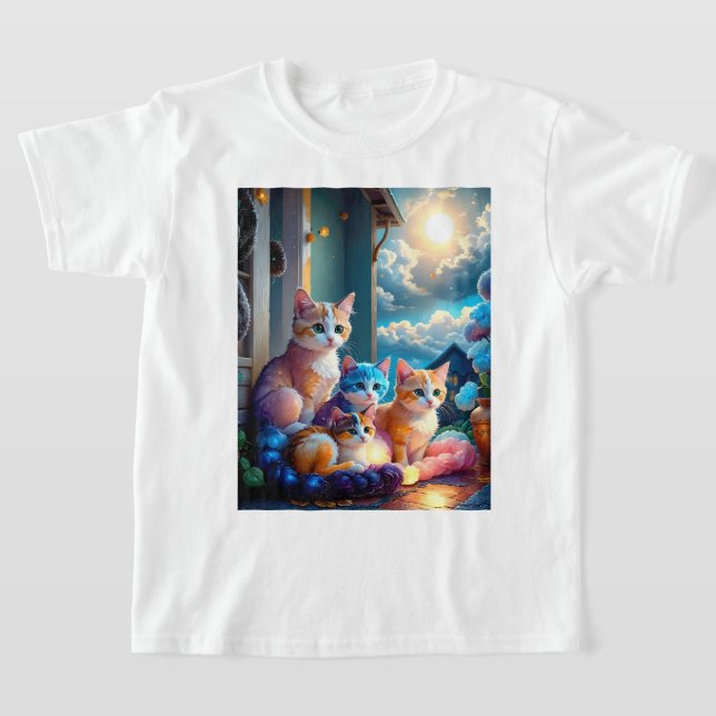 Adorable Kittens T Shirt (Laydown)