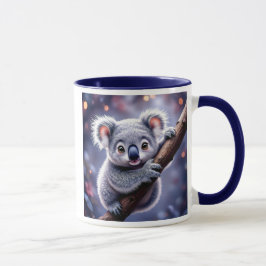 Adorable Koala perché sur sa branche. Mugg
