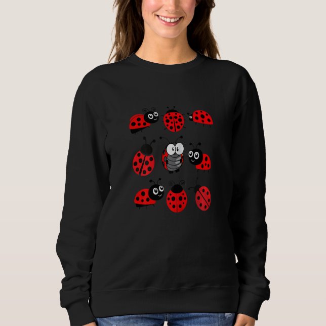 Adorable Ladybugs Everywhere   Ladybug Women  Girl T Shirt (Framsida)