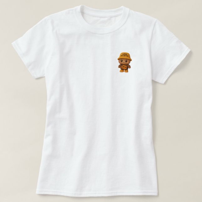 Adorable "Less But Better" Bear Tee (Design framsida)