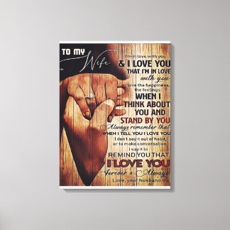 Adorable Letter To Wife, Lovely Gift, Canvastryck