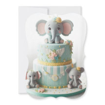 ADORABLE LITTLE ELEPHANTS LAGRAR CAKE