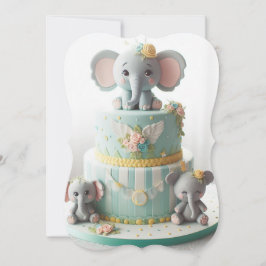 ADORABLE LITTLE ELEPHANTS LAGRAR CAKE