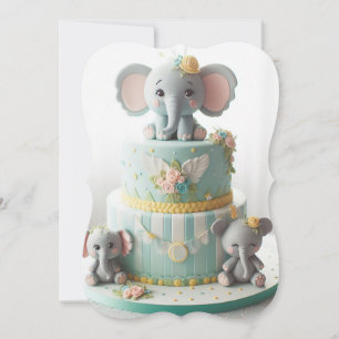 ADORABLE LITTLE ELEPHANTS LAGRAR CAKE