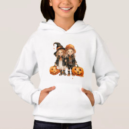 ADORABLE LITTLE GIRLS AVRESSED FÖR HALLOWEN T SHIRT