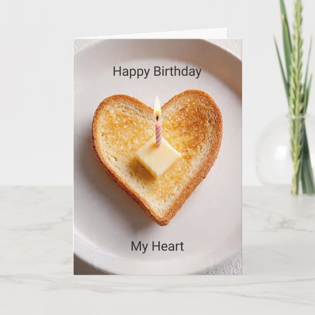 Adorable Love Birthday Card for Partner Kort (Framsida)