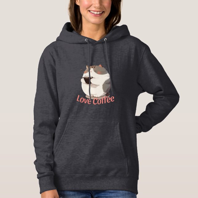 Adorable Love Coffee T Shirt (Framsida)