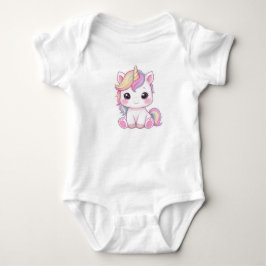 Adorable Magical Unicorn Sticker Illustration T Shirt
