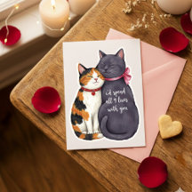 Adorable Nine Lives Cats Valentine Cat Lover