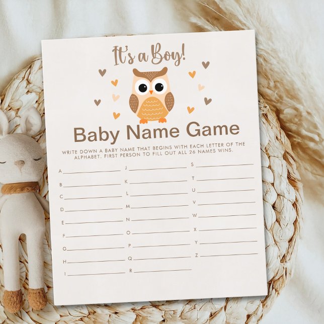 Adorable Owl Baby Shower Boy (Skapare uppladdad)
