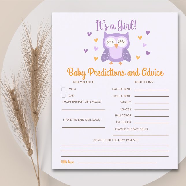 Adorable Owl Baby Shower Girl (Skapare uppladdad)