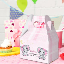 Adorable Pink Elephant Baby Shower Girl Presentaskar