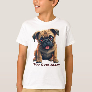 Adorable Pug Illustration T Shirt