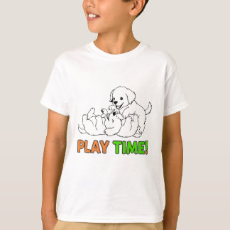 Adorable Puppies Play Time - Cute Golden Retriever T Shirt
