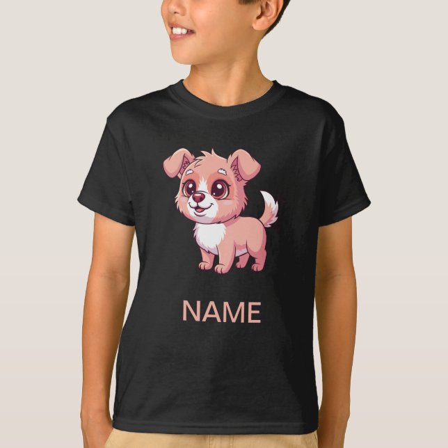 Adorable Puppy Kids' T-Shirt (Framsida)
