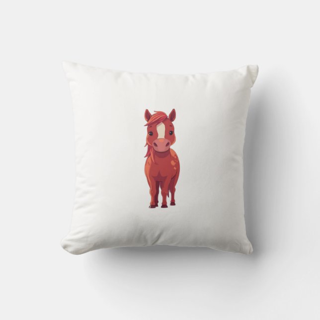 Adorable Red Chestnut horse  Kudde (Framsida)