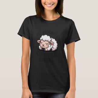 Adorable Sleeping Lamb My Favorite Cuddle T Shirt