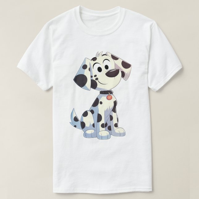 Adorable Smiling Dalmatian T Shirt (Design framsida)