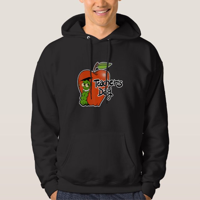 Adorable Teacher's Day Apple Design - Perfect for  Hoodie (Framsida)