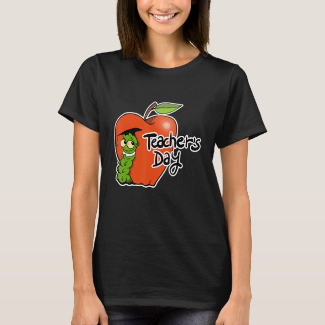 Adorable Teacher's Day Apple Design - Perfect for  T Shirt (Framsida)