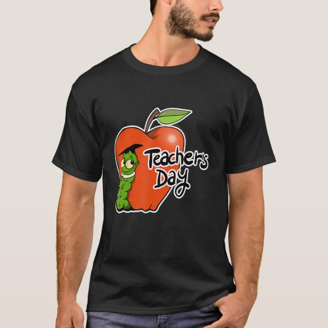 Adorable Teacher's Day Apple Design - Perfect for  T Shirt (Framsida)