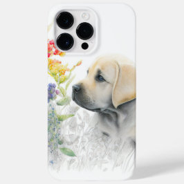 ADORABLE WATERCOLOR GULT LABRADOR RETRIEVER HUND