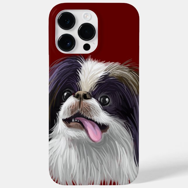 ADORABLE WATERCOLOR JAPANESE CHIN HUND (Baksida)