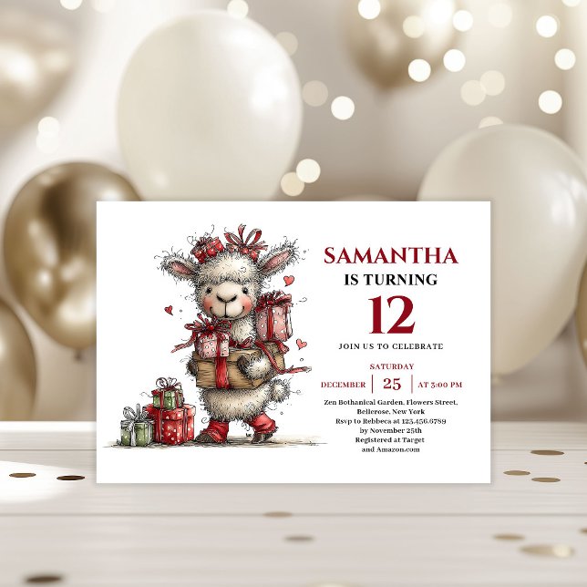 Adorable whimsical animals theme kids birthday  inbjudningar (Adorable whimsical animals theme kids birthday invitation

)