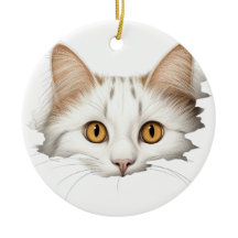 ADORABLE WHITE KATTUNGE ANSIKTE